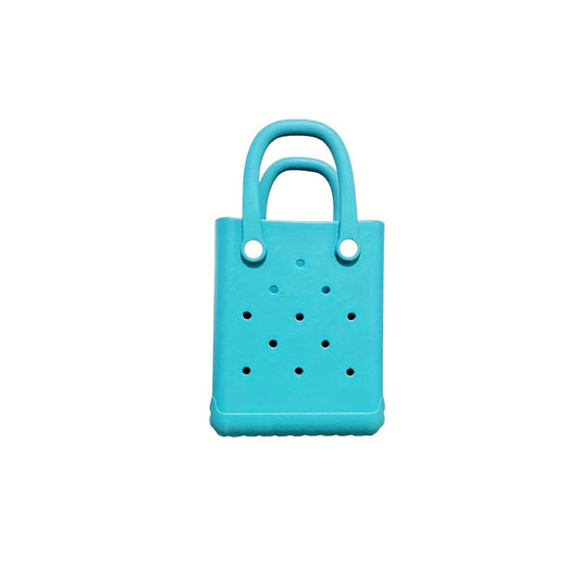 Mini blue crocs bag