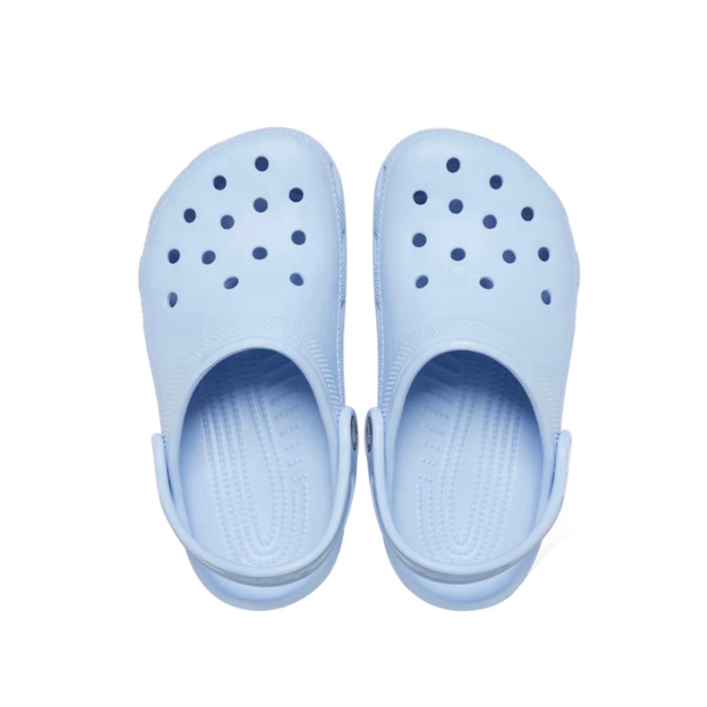 classic clog sandals in light blue