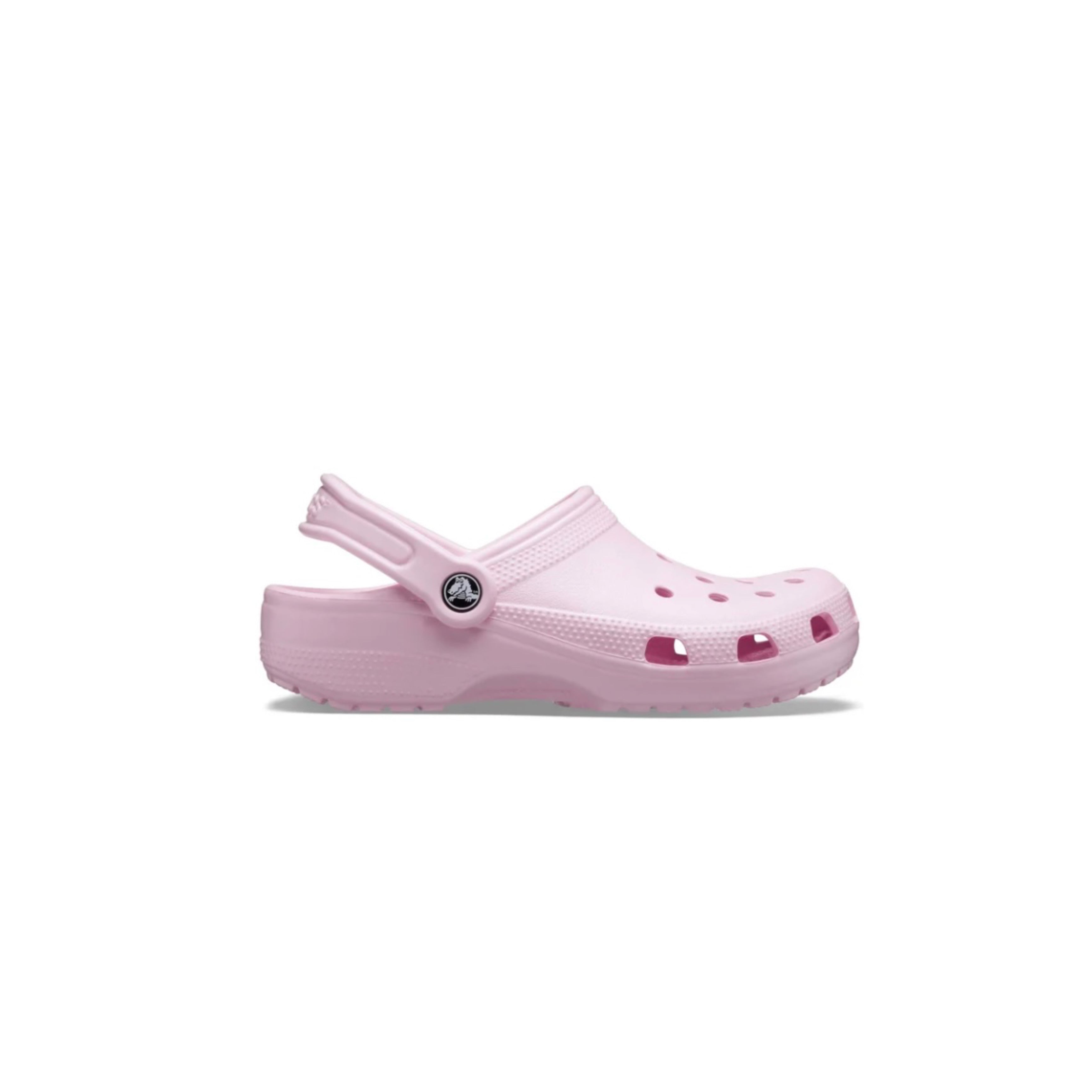 Bright pink fashion crocs