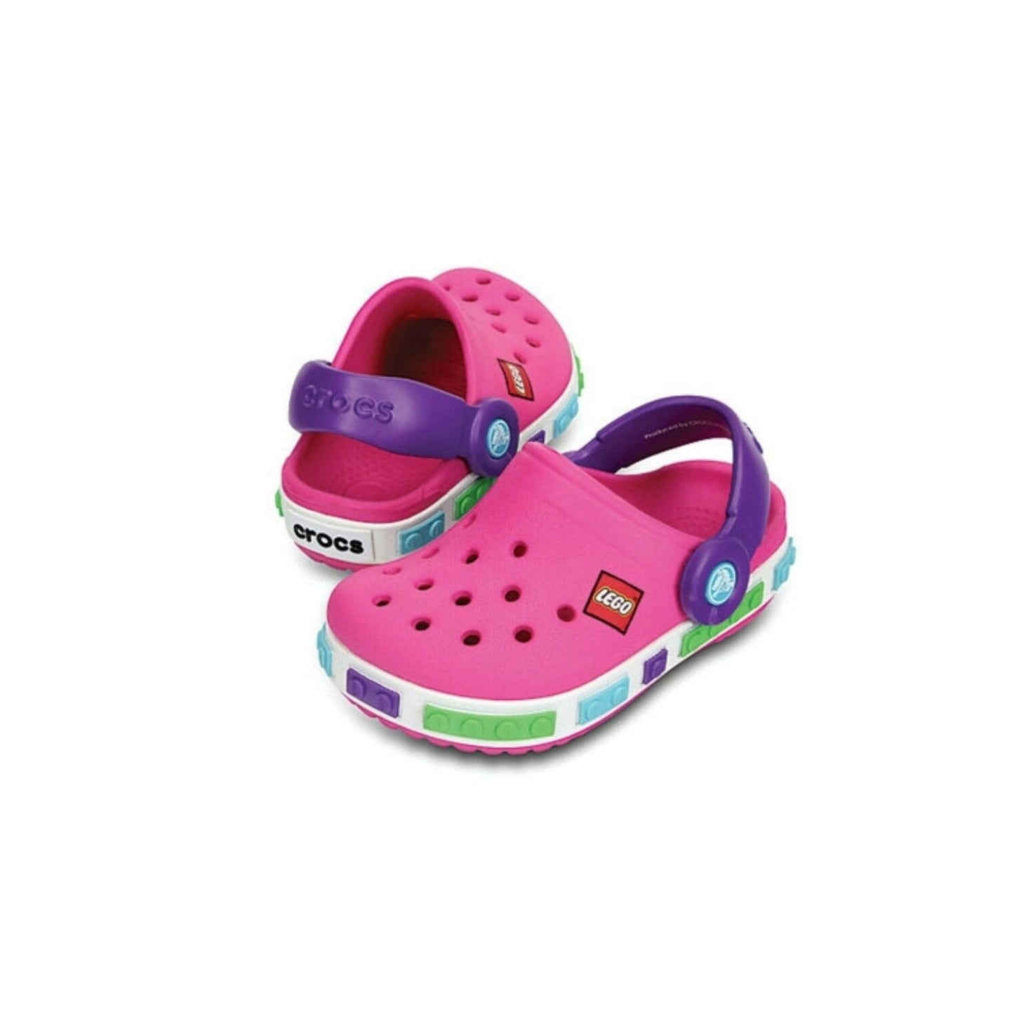 Lego pink crocs